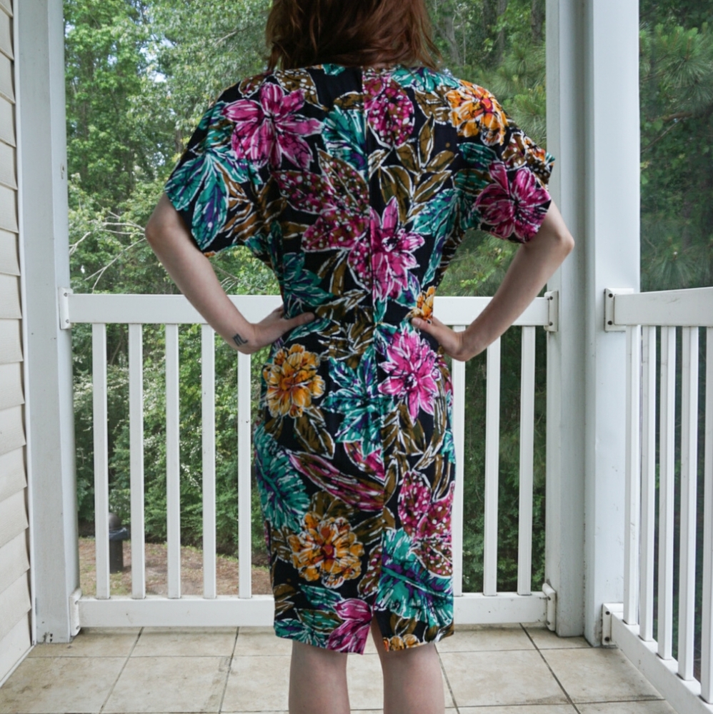 VTG Summer Floral Dress - Picture 3 of 4